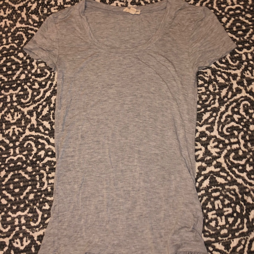 Plain gray womens top